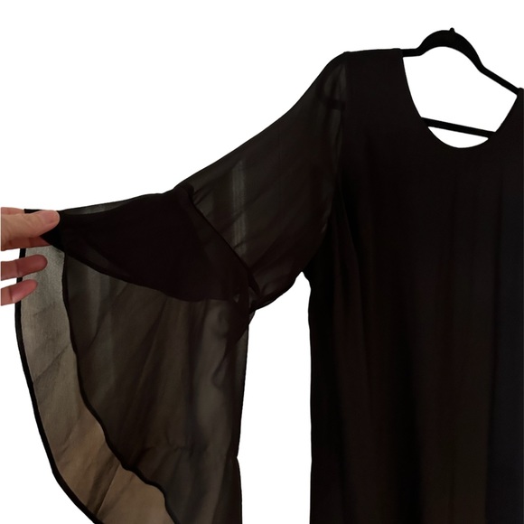 Black dressy knee length dress - Picture 2 of 4